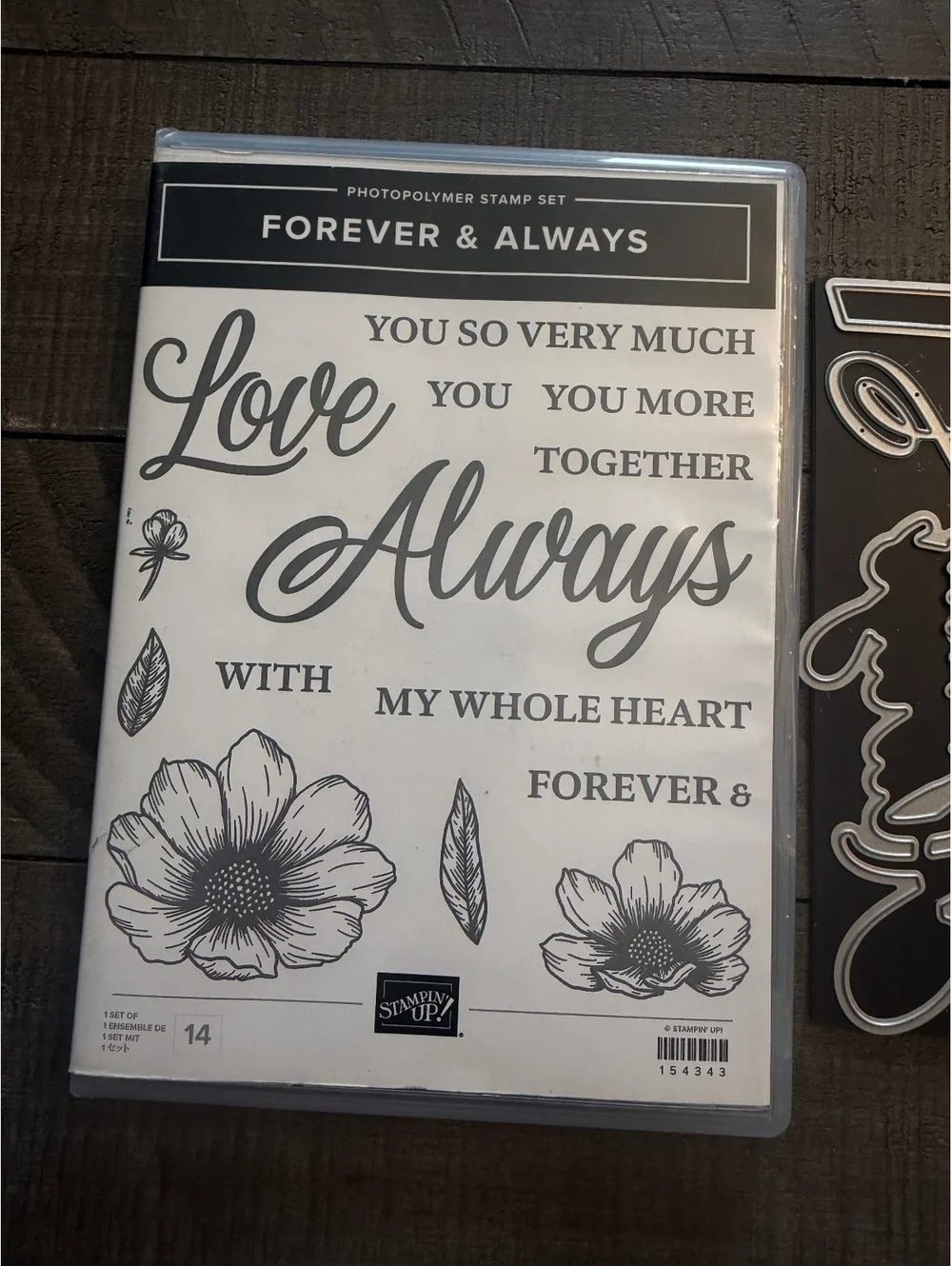 Stampin’ Up Forever & Always stamp set and Always Dies die cut set